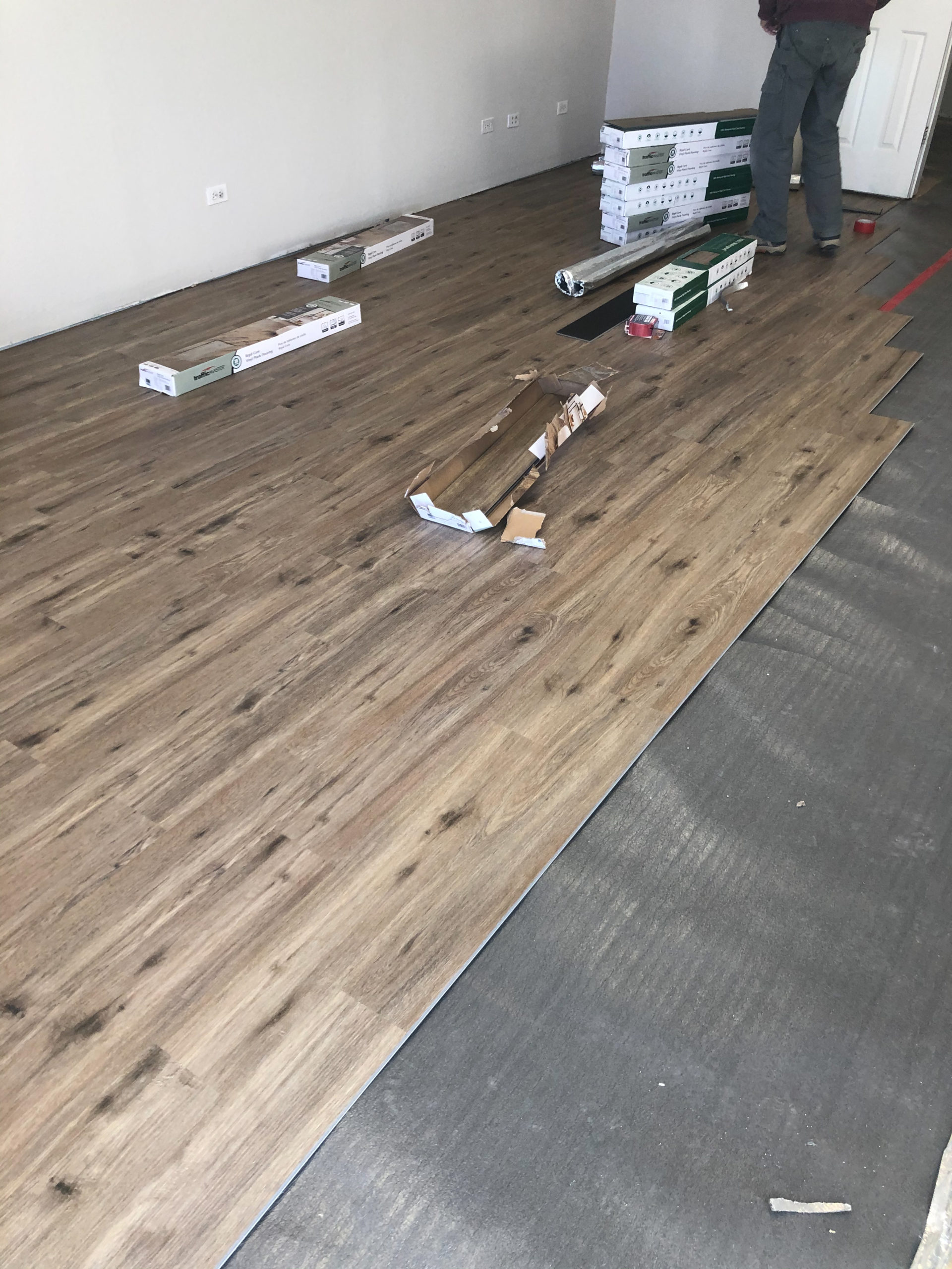 Laminate Flooring Installation - Progress