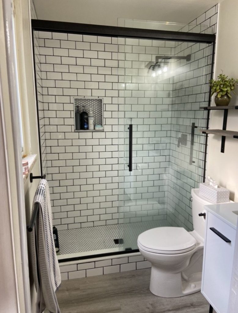 Subway Tile Bathroom Remodel Colorado - After